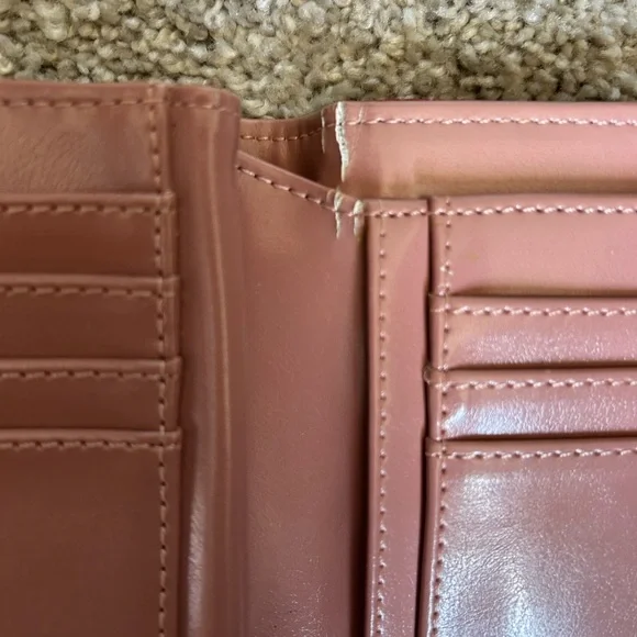 Vendula London Autumn Burgundy Fabric trifold Wallet Bird Patch & coin purse - Picture 7 of 11